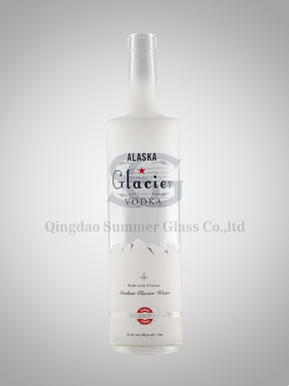 Regular Glass Bottle with Lables-frosted Effect