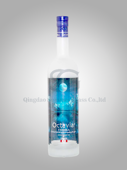 Greg Goose Bottle Shape with Water transfer label-750ml