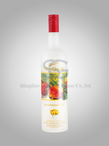 Vango Glass Bottle with Ink painting