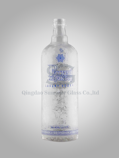 High-end Clear Glass Bottle-Vodka Bottle
